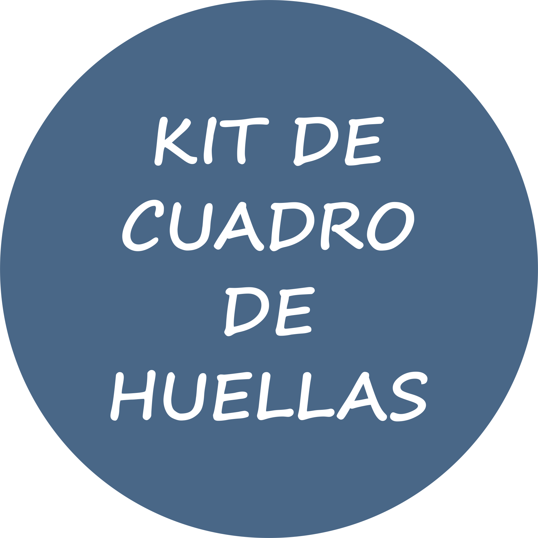 Kit cuadro de huellas
